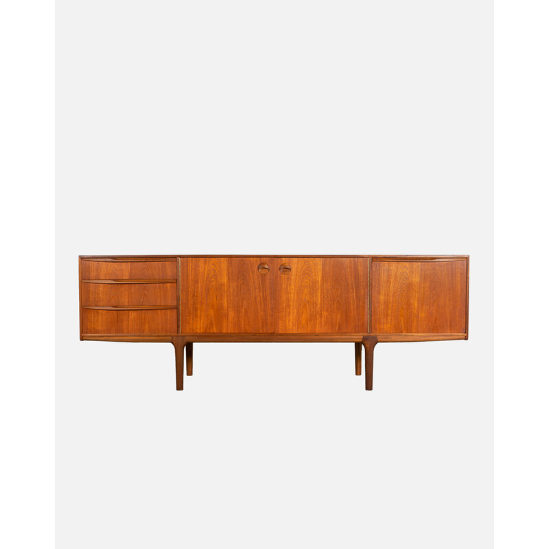 Mid century teak and black Dunfermline sideboard by Tom Robertson for A.H. Mcintosh, UK 1970