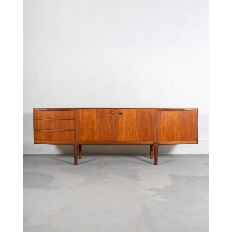 Credenza Dunfermline di metà secolo in teak e nero di Tom Robertson per A.H. Mcintosh, Regno Unito 1970