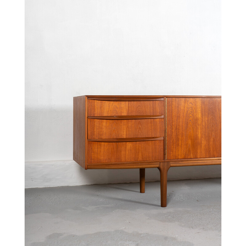Mid century teak and black Dunfermline sideboard by Tom Robertson for A.H. Mcintosh, UK 1970