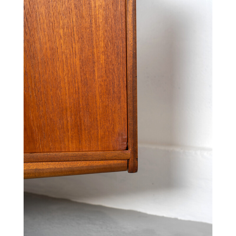 Credenza Dunfermline di metà secolo in teak e nero di Tom Robertson per A.H. Mcintosh, Regno Unito 1970