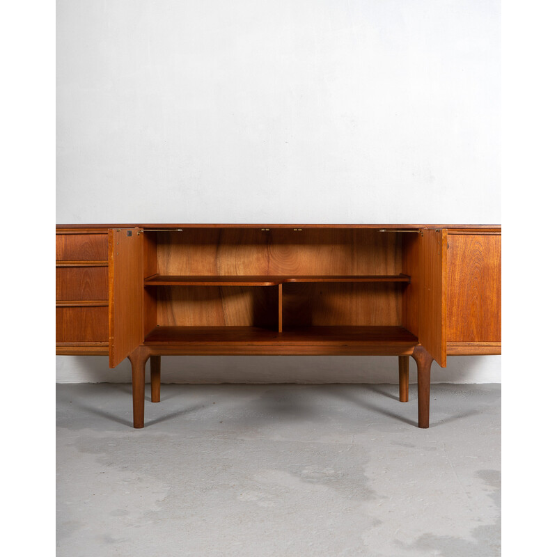 Mid century teak and black Dunfermline sideboard by Tom Robertson for A.H. Mcintosh, UK 1970