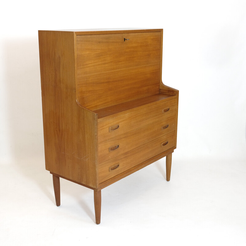 Vintage teak desk by Arne Wahl Iversen for Vinde Mobelfabrik, 1965