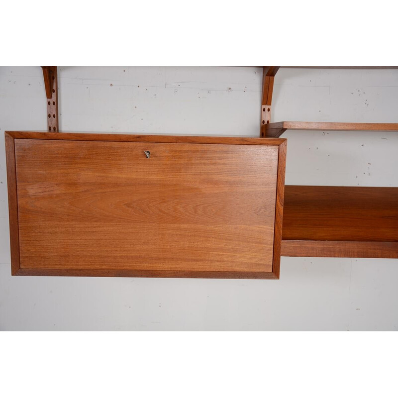 Vintage teak wall system by Poul Cadovius