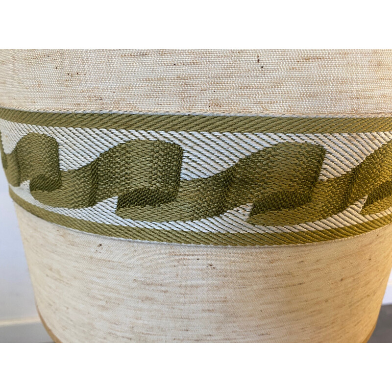Candeeiro de pé vintage em cerâmica verde, 1970