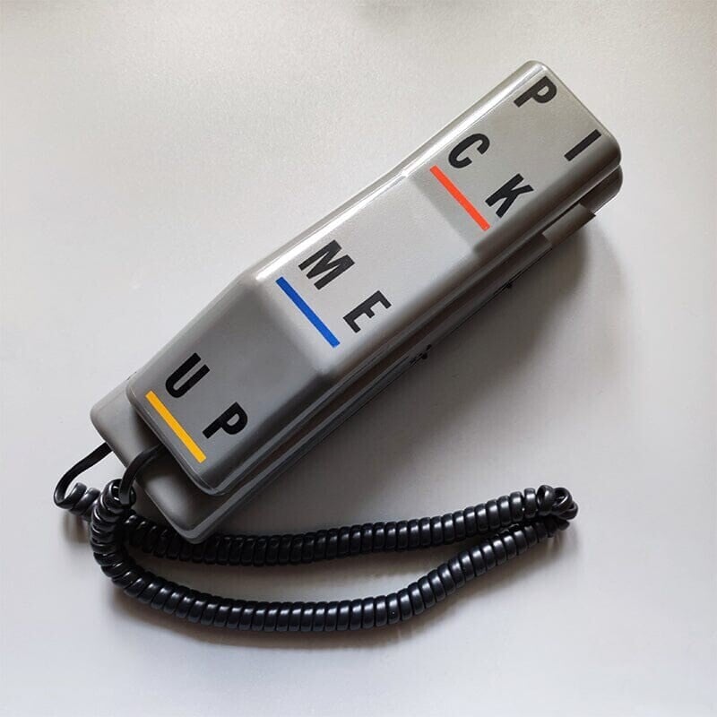 Telefone de amostra vintage "Pick me Up", anos 80