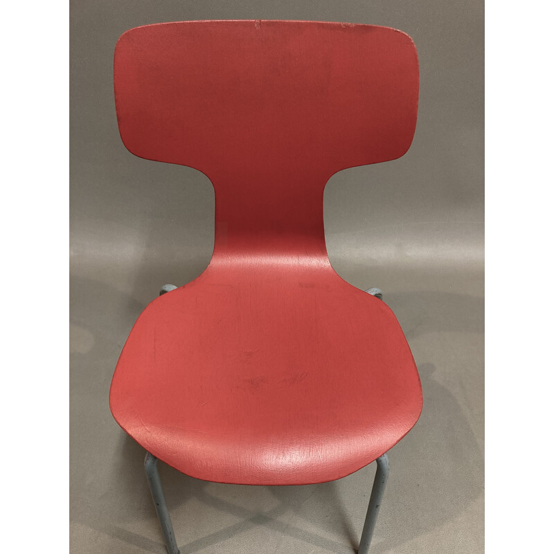 Set of 6 vintage chairs by Arne Jacobsen for Fritz Hansen, 1960