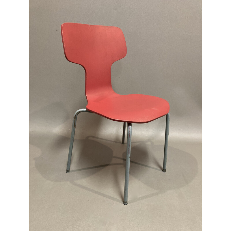 Set of 6 vintage chairs by Arne Jacobsen for Fritz Hansen, 1960