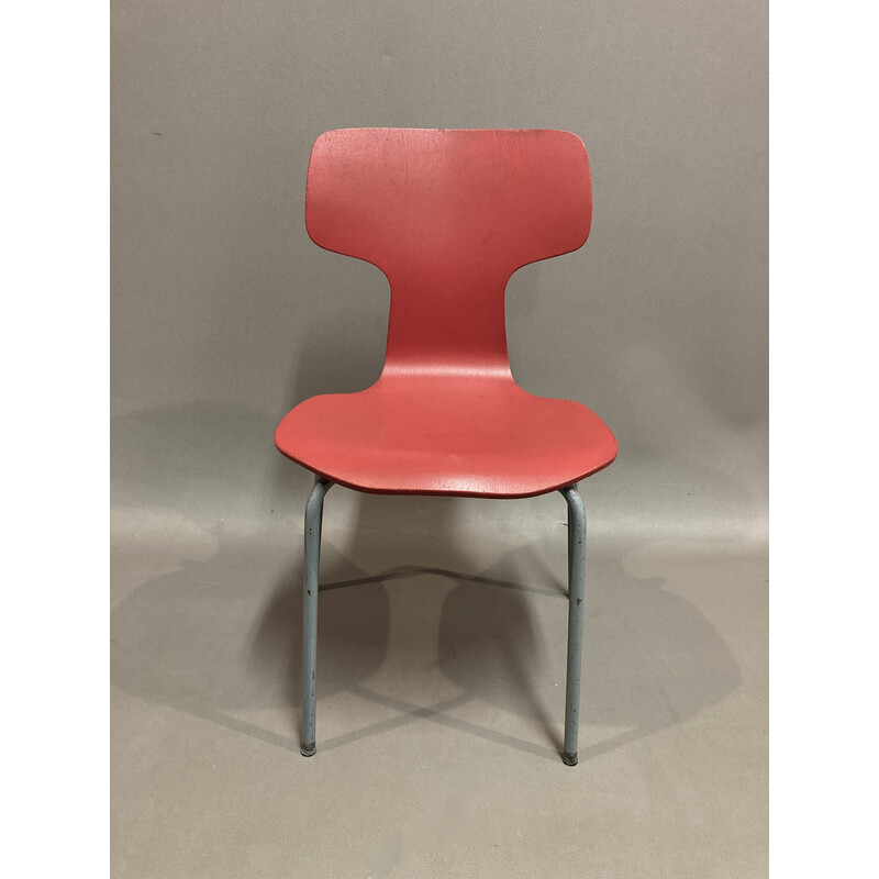 Set of 6 vintage chairs by Arne Jacobsen for Fritz Hansen, 1960