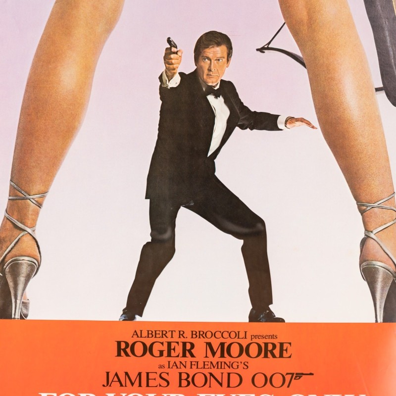 Cartaz vintage de James Bond 'For Your Eyes Only', 1981