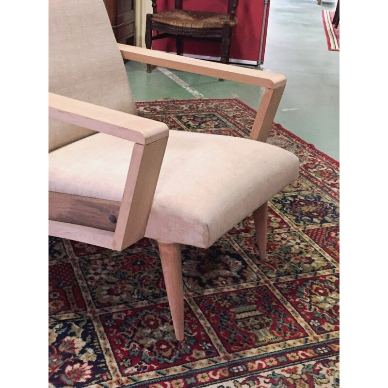Vintage beige armchair - 1970s