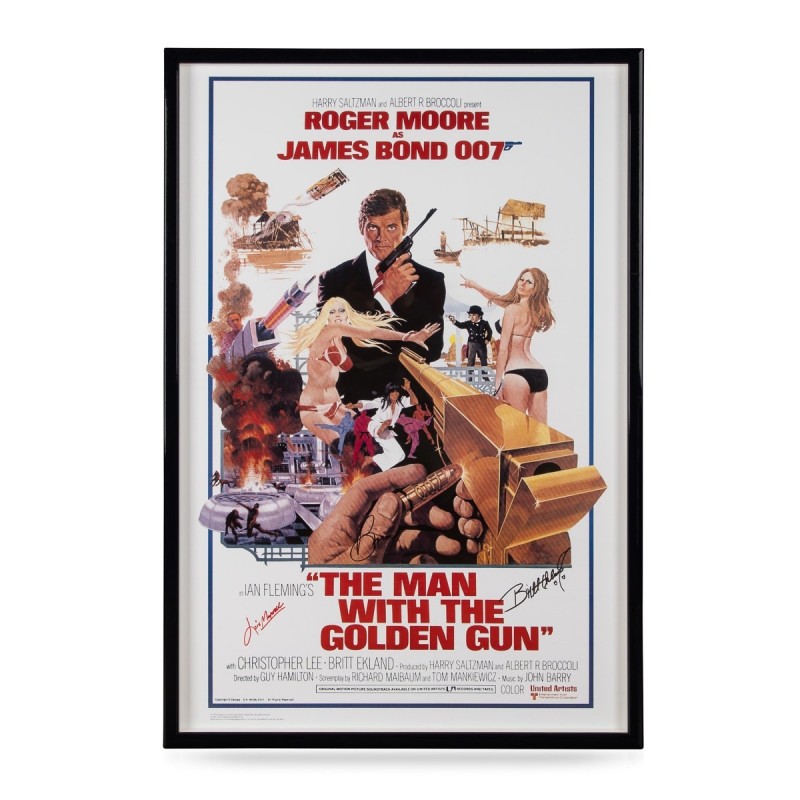 Impresión vintage "El hombre de la pistola de oro" James Bond