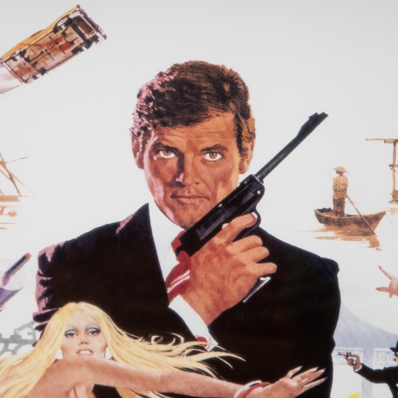 Impresión vintage "El hombre de la pistola de oro" James Bond