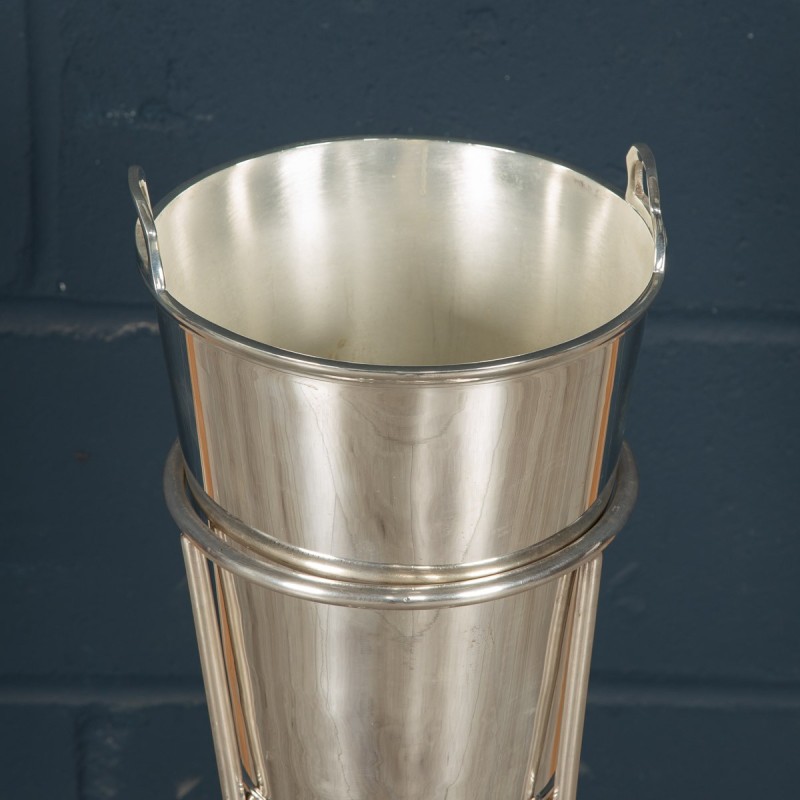 Vintage Art Deco standing ice bucket by Elkington and Co, England