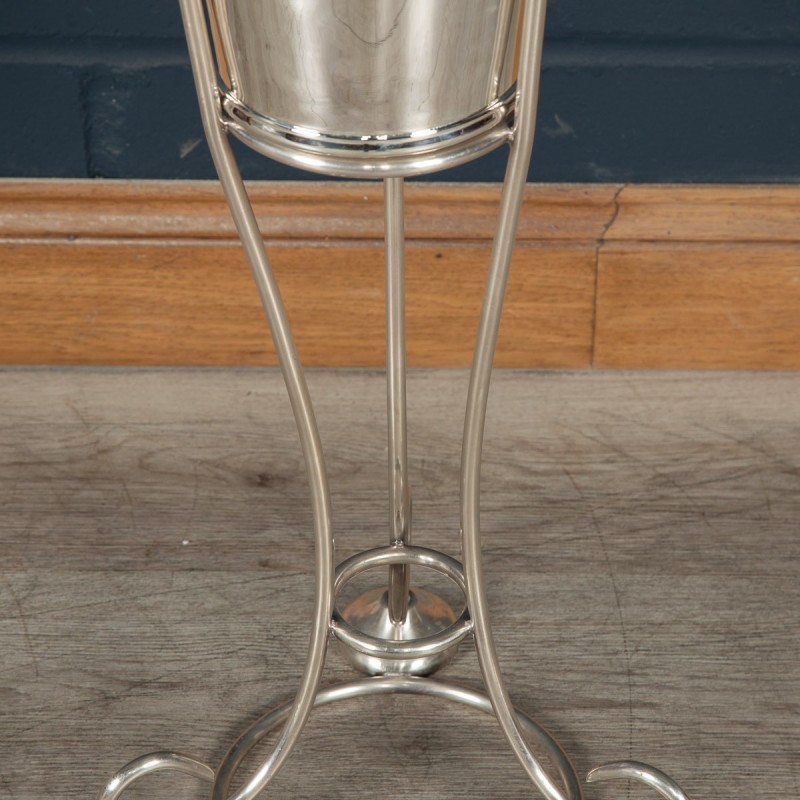 Vintage Art Deco standing ice bucket by Elkington and Co, England