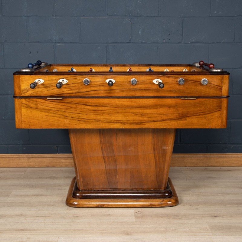 Vintage Art Deco wooden soccer table, Italy