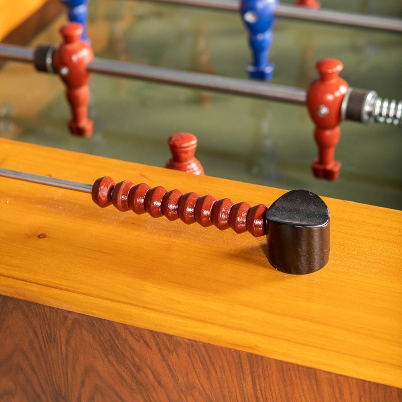 Vintage Art Deco soccer table in wood and glass, Italy