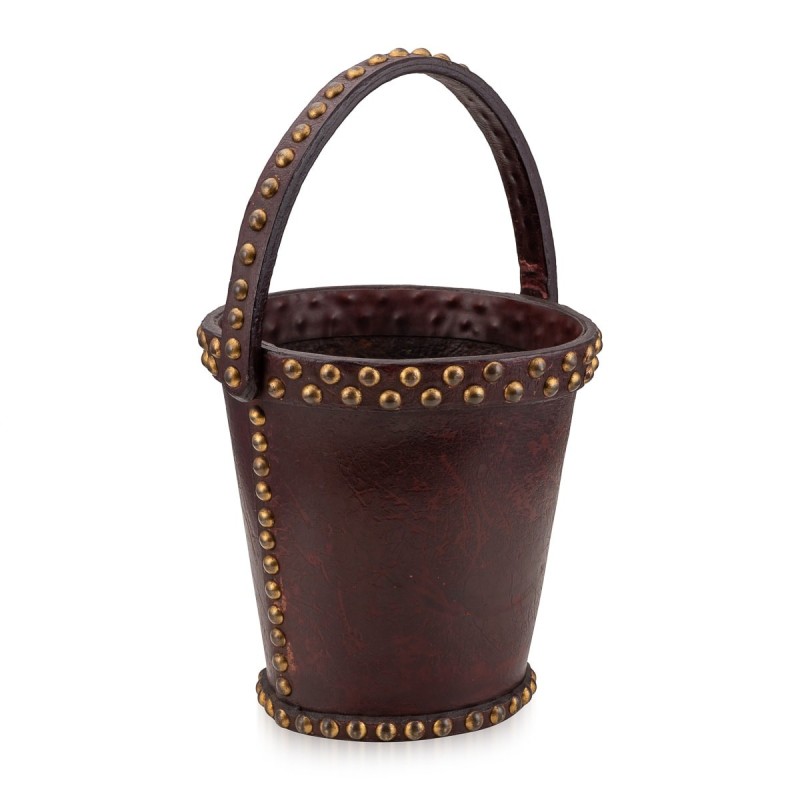 Vintage leather bucket by Hermès, France 1960