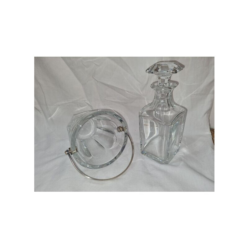 Vintage glass whisky decanter harcourt model