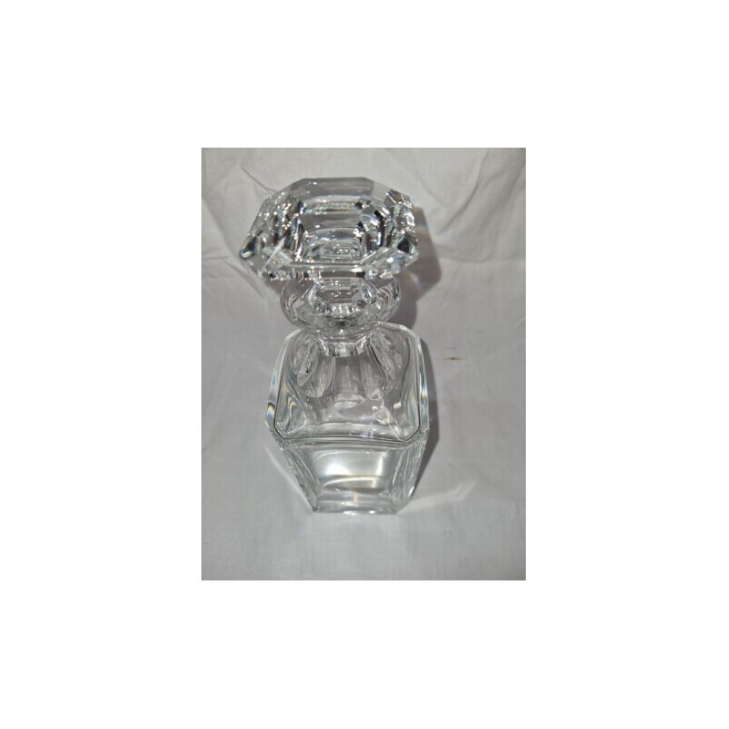 Vintage glass whisky decanter harcourt model