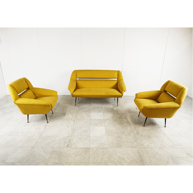 Mid century italian living room set by Gigi Radice, Italy 1950s