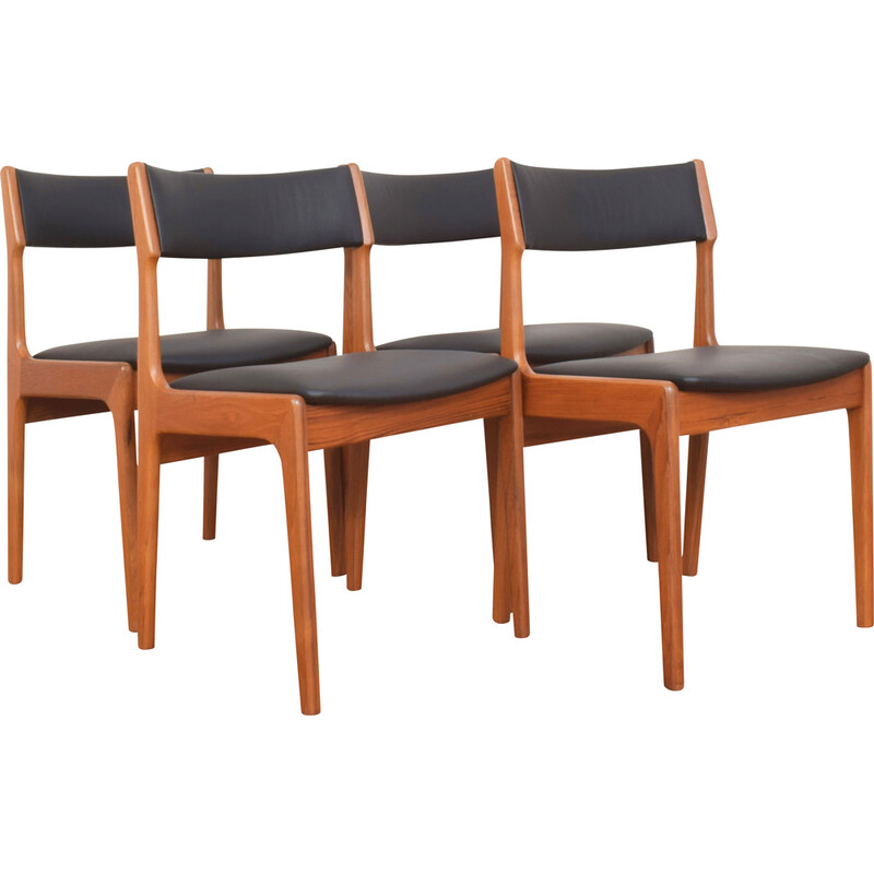 Set of 4 vintage teak chairs by Korup Stolefabrik, 1960