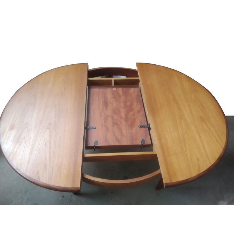 Vintage uittrekbare teakhouten tafel van Victor Wilkins voor G Plan, 1960