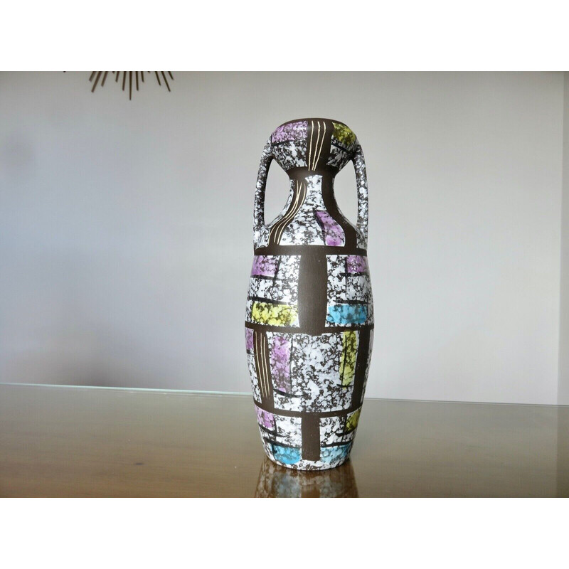 Vase vintage en céramique par Bodo Mans, Allemagne 1970