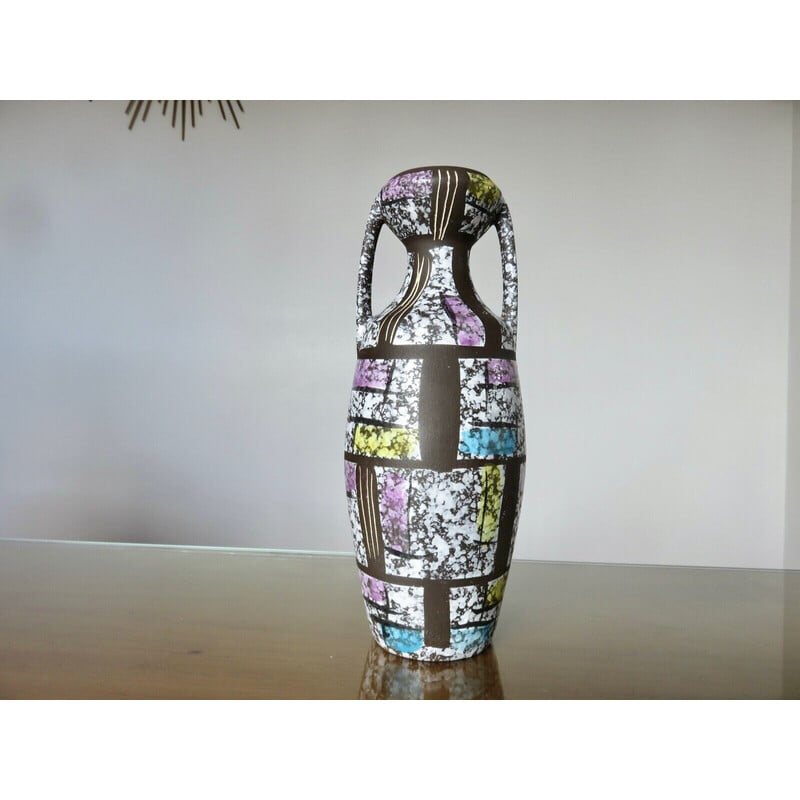 Vintage ceramic vase by Bodo Mans, Germany 1970