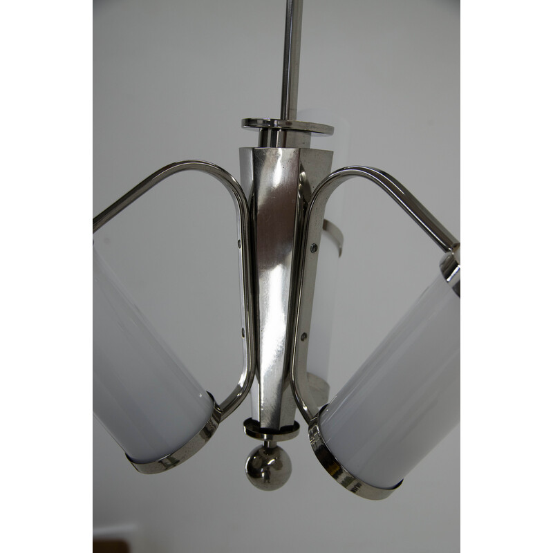 Vintage tubular chandelier, 1930s