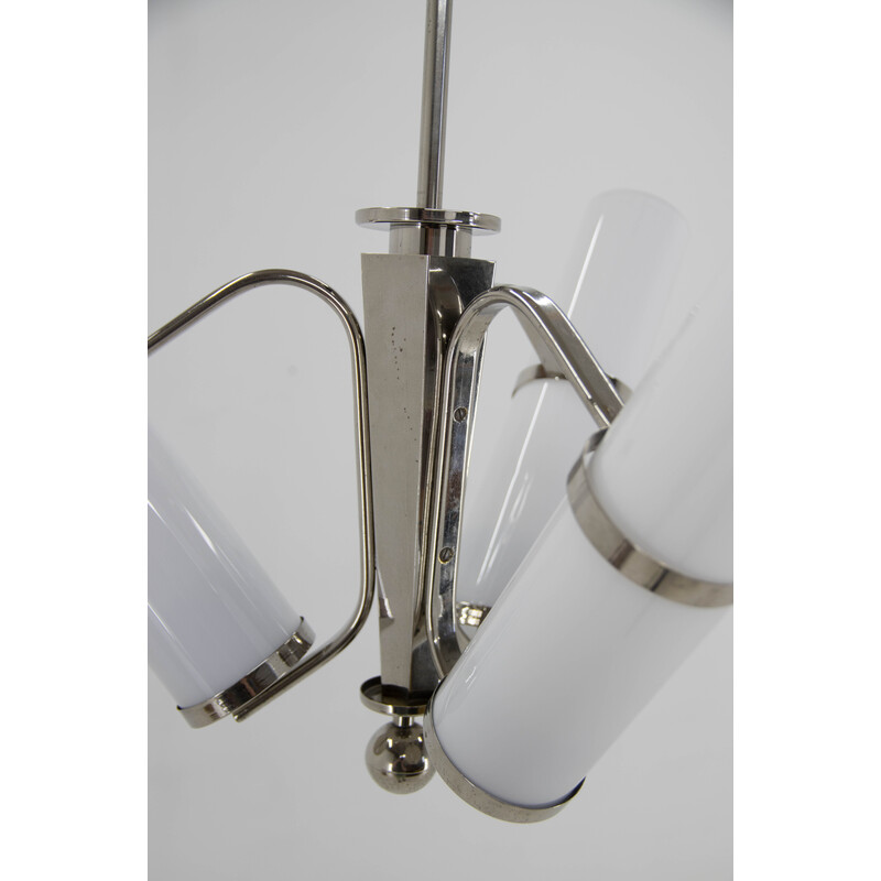 Vintage tubular chandelier, 1930s