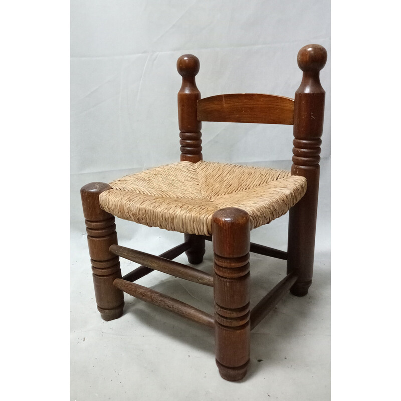 Cadeira vintage de Charles Dudouyt, França, anos 50