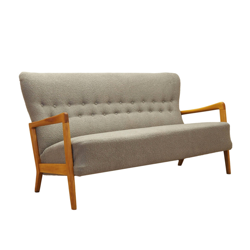 Vintage Danish beechwood sofa by Soren Hansen for Fritz Hansen, 1960s