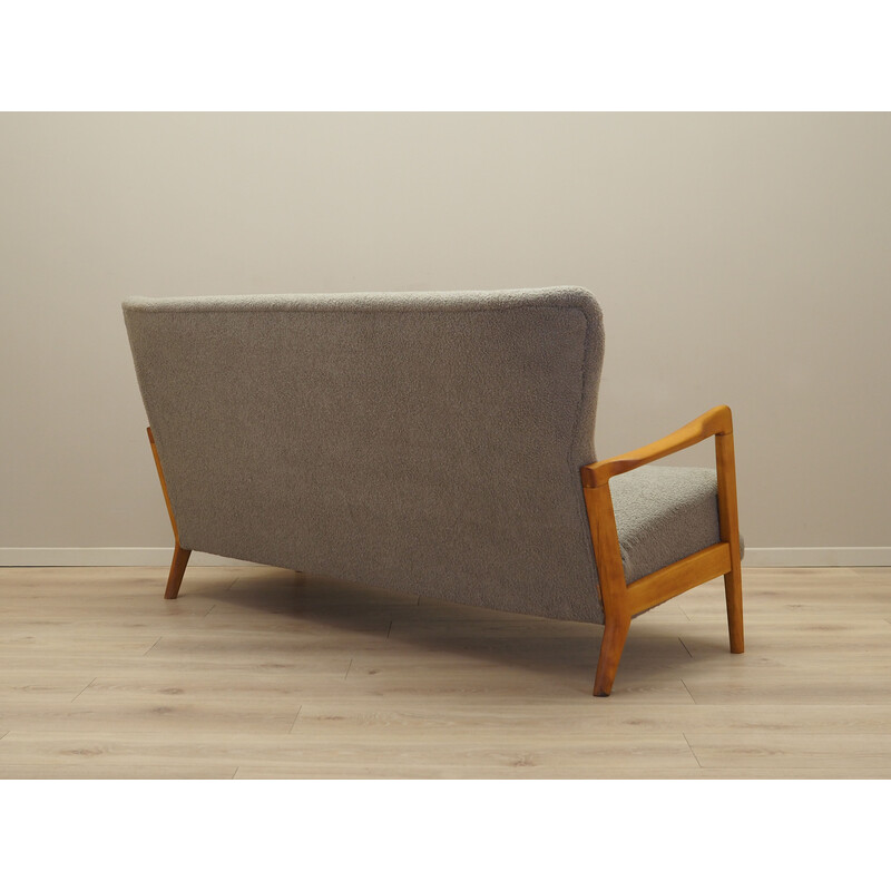 Canapé vintage danois en bois de hêtre par Soren Hansen pour Fritz Hansen, 1960