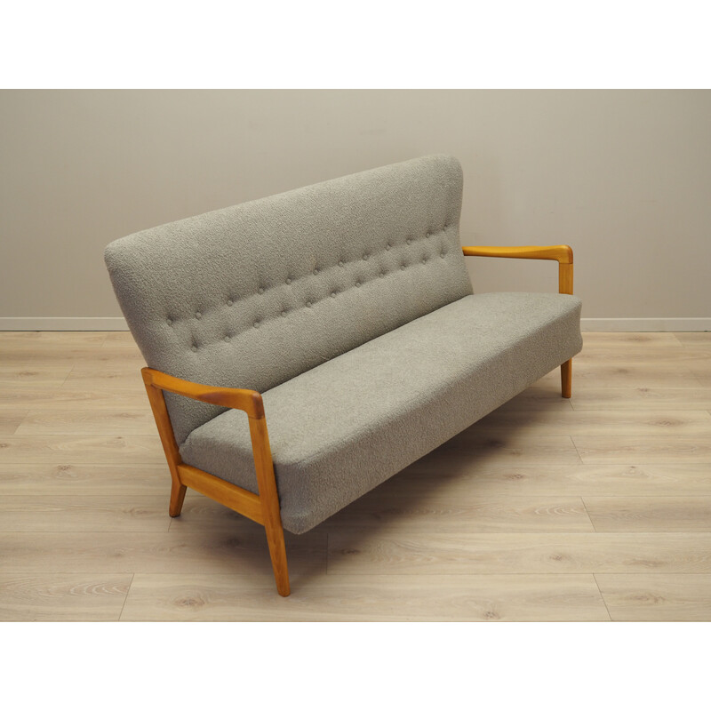 Vintage Danish beechwood sofa by Soren Hansen for Fritz Hansen, 1960s