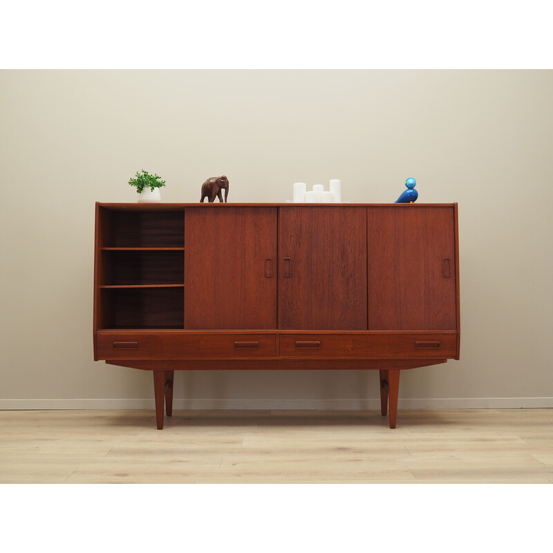 Vintage Danish teak highboard by Westergaards Møbelfabrik, 1960s