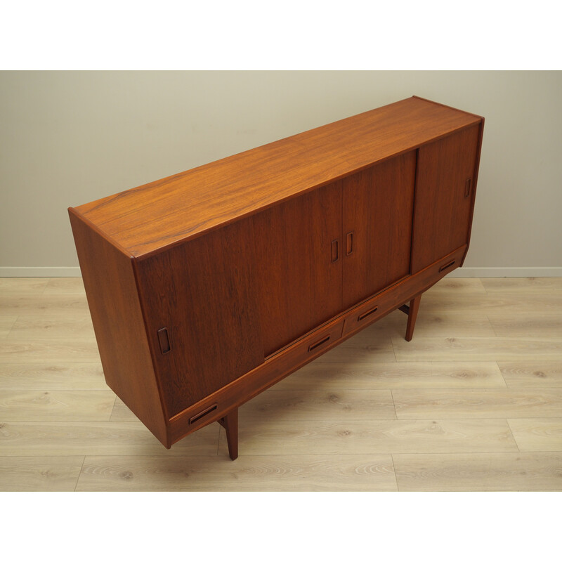 Vintage Danish teak highboard by Westergaards Møbelfabrik, 1960s