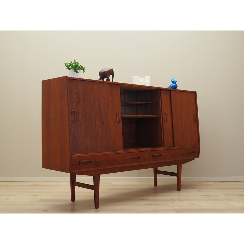 Vintage Danish teak highboard by Westergaards Møbelfabrik, 1960s