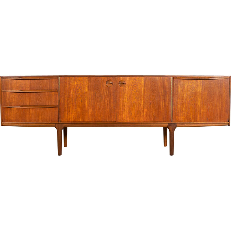 Mid century teak and black Dunfermline sideboard by Tom Robertson for A.H. Mcintosh, UK 1970