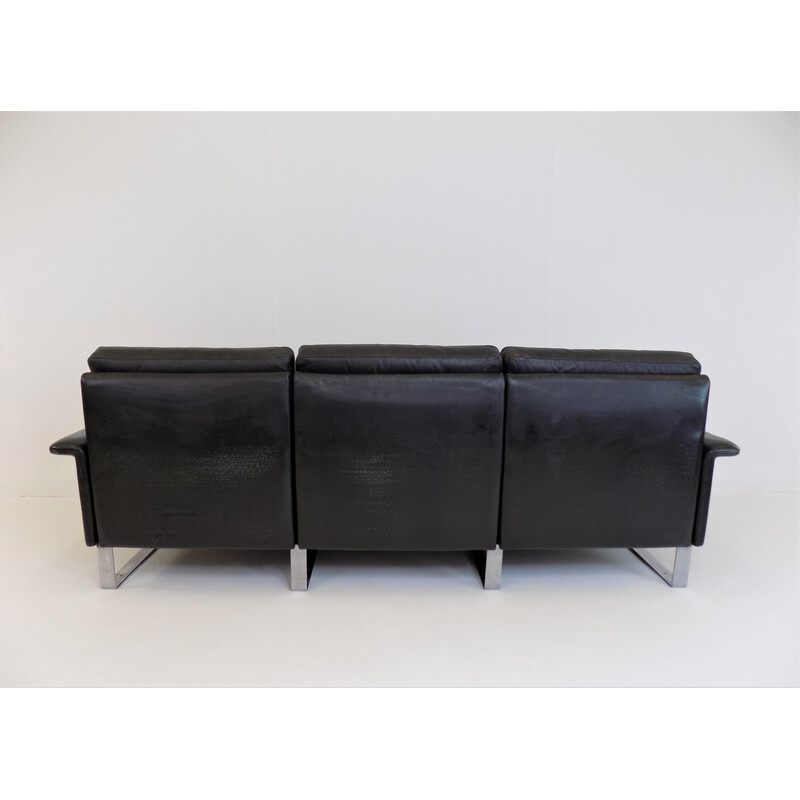 Vintage Cor Sedia 3 seater leather sofa by Horst Brüning