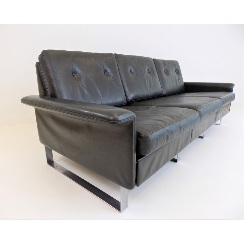 Vintage Cor Sedia 3-Sitzer Ledersofa von Horst Brüning