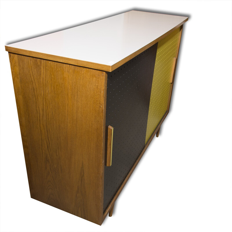 Czech Mid-century sideboard with sliding doors - 1960s 