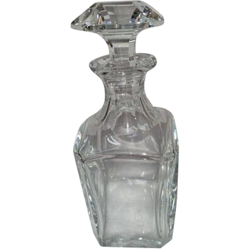 Vintage glass whisky decanter harcourt model