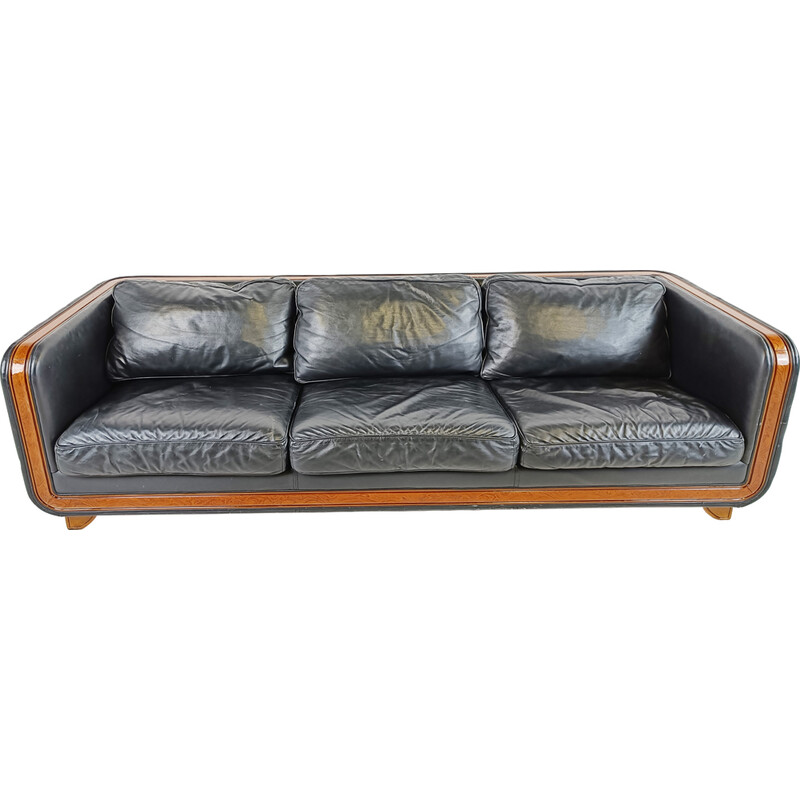 Vintage leather sofa "new york" by Alberto Nieri for Studio Nieri, Italy 1980