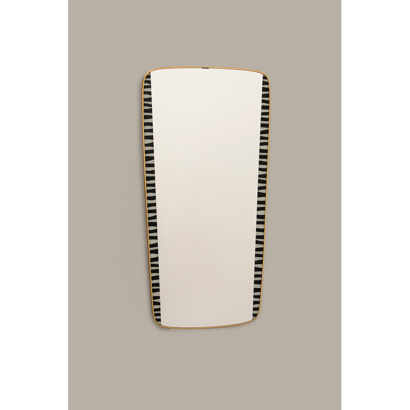 Vintage brass mirror, Germany 1960s