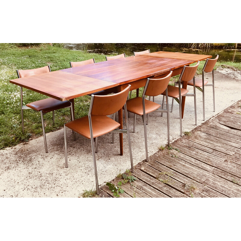 Table vintage avec rallonges