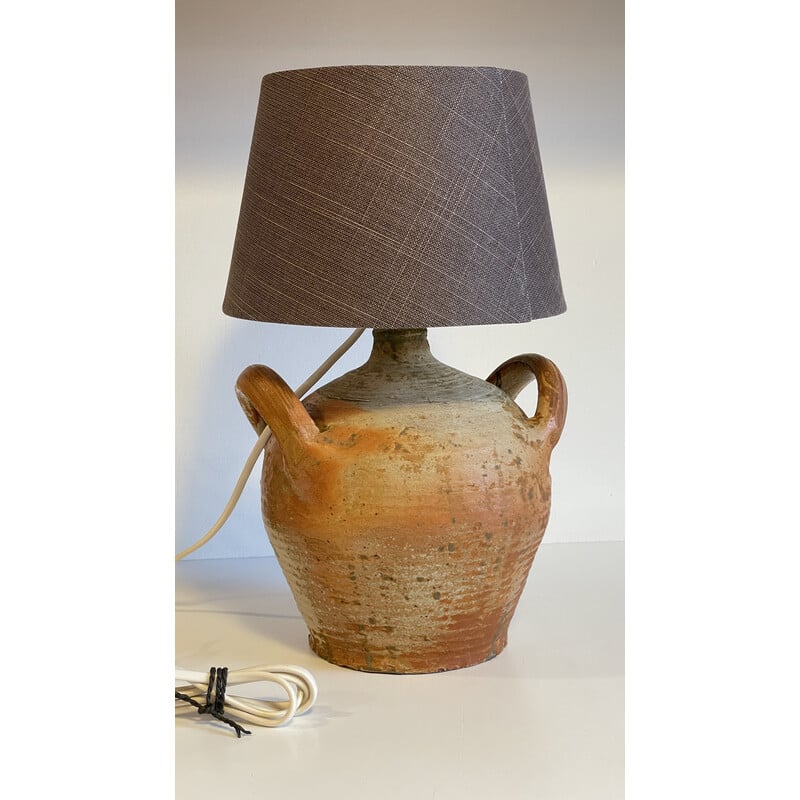 Vintage-Lampe aus handgefertigter Keramik