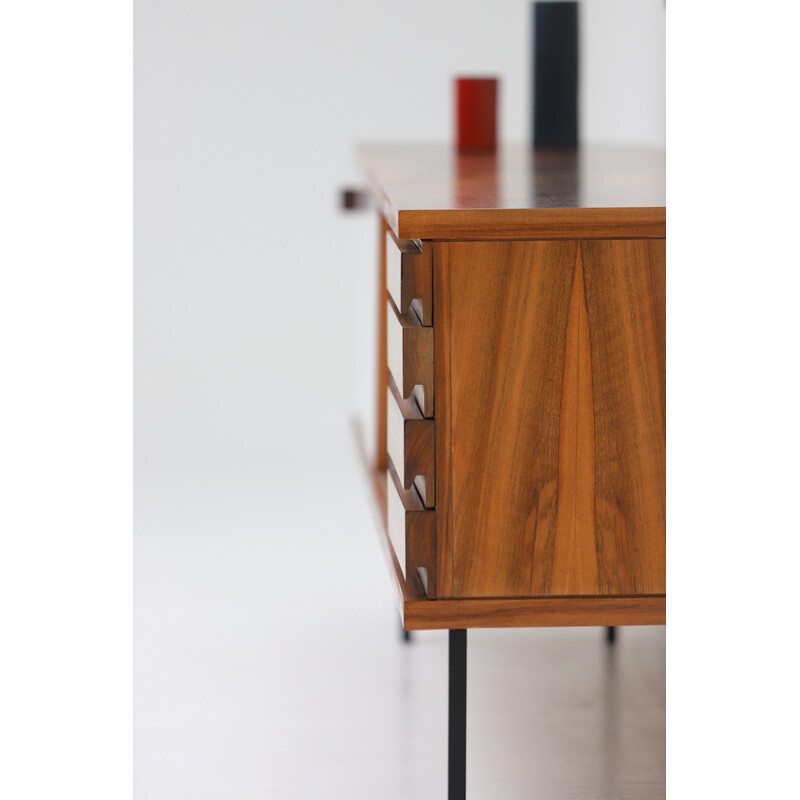 Vintage sideboard in wood by Jos De Mey for Luxus Kortrijk, 1950