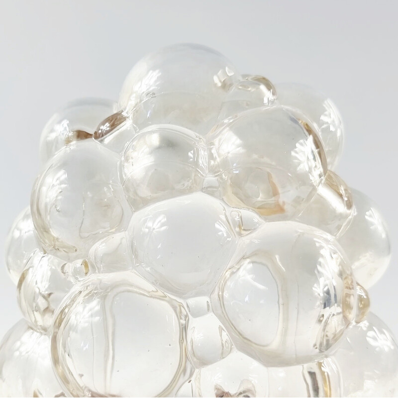 Vintage bubble glass wall lamp by Helena Tynell for Limburg, Germany 1960