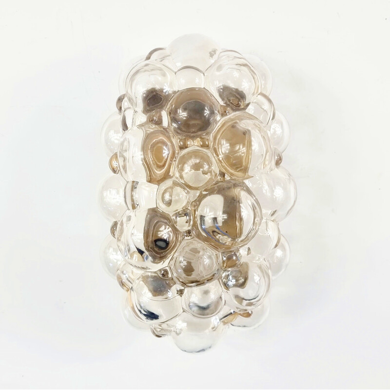 Vintage bubble glass wall lamp by Helena Tynell for Limburg, Germany 1960