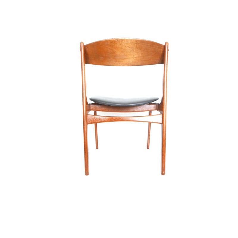 Set of 4  teak chairs by Erik BUCH - 1950s